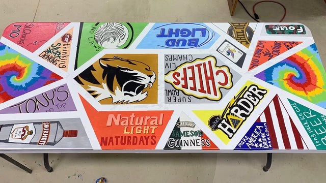 Detail Painted Beer Pong Table Nomer 8