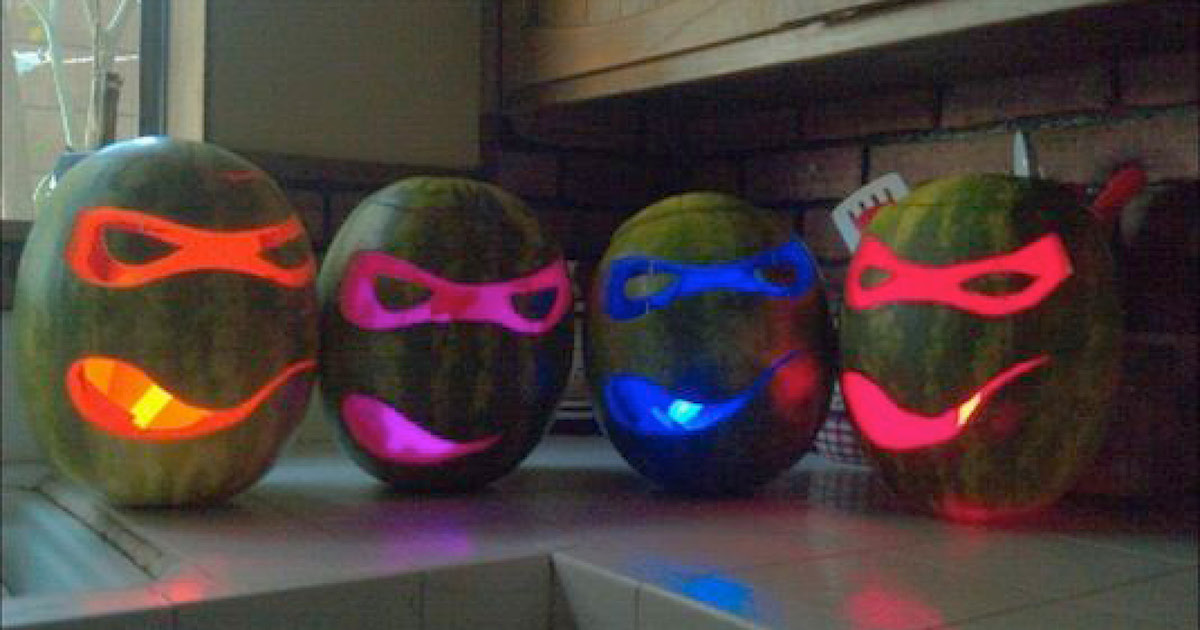 Detail Painted Ninja Turtle Pumpkins Nomer 37