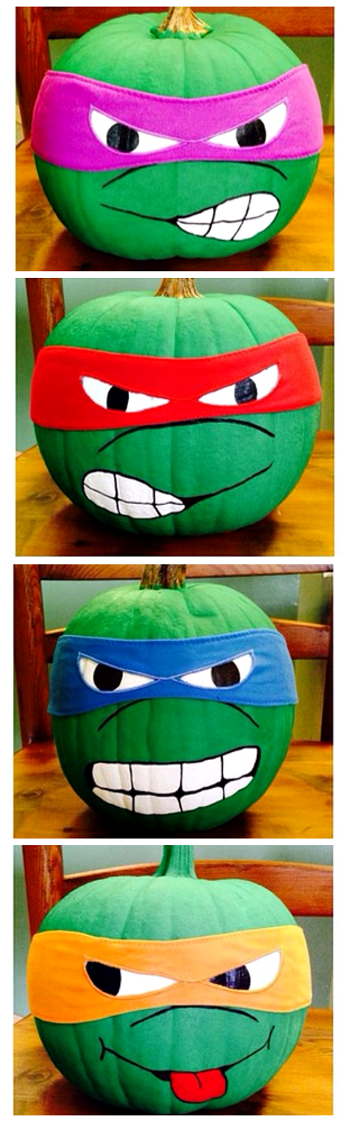 Detail Painted Ninja Turtle Pumpkins Nomer 4
