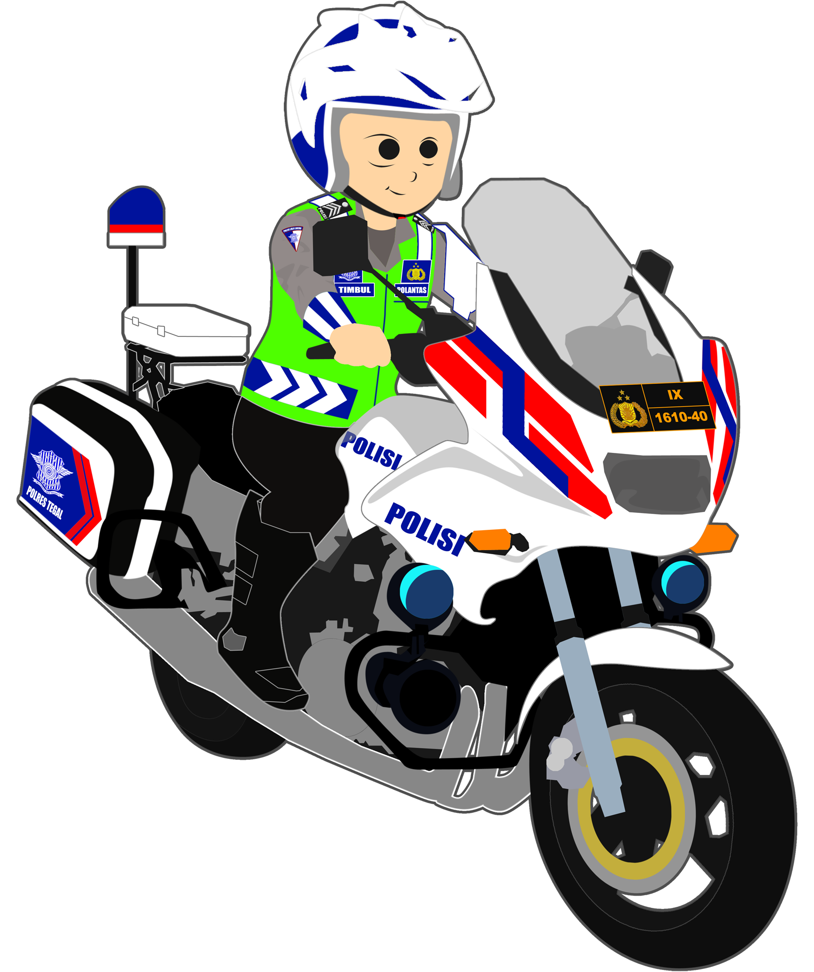 Detail Pak Polisi Kartun Nomer 25