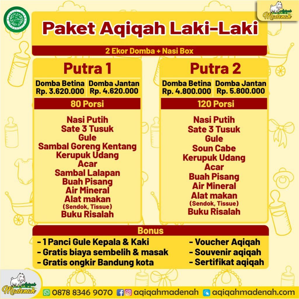 Detail Paket Aqiqah Bandung Nomer 13