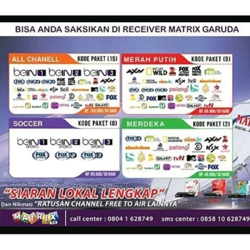 Detail Paket Sport Matrix Garuda Nomer 5