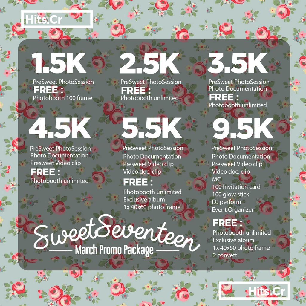 Detail Paket Sweet Seventeen Murah Nomer 18