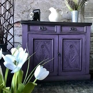 Detail Pale Plum Chalk Paint Furniture Nomer 8