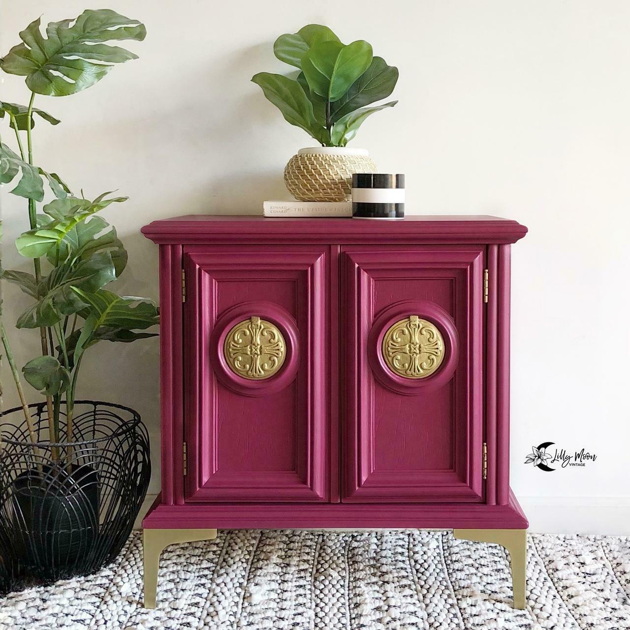 Detail Pale Plum Chalk Paint Furniture Nomer 9