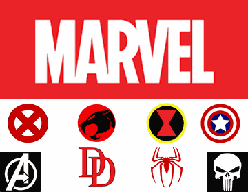 Detail Logo Superhero Marvel Nomer 14
