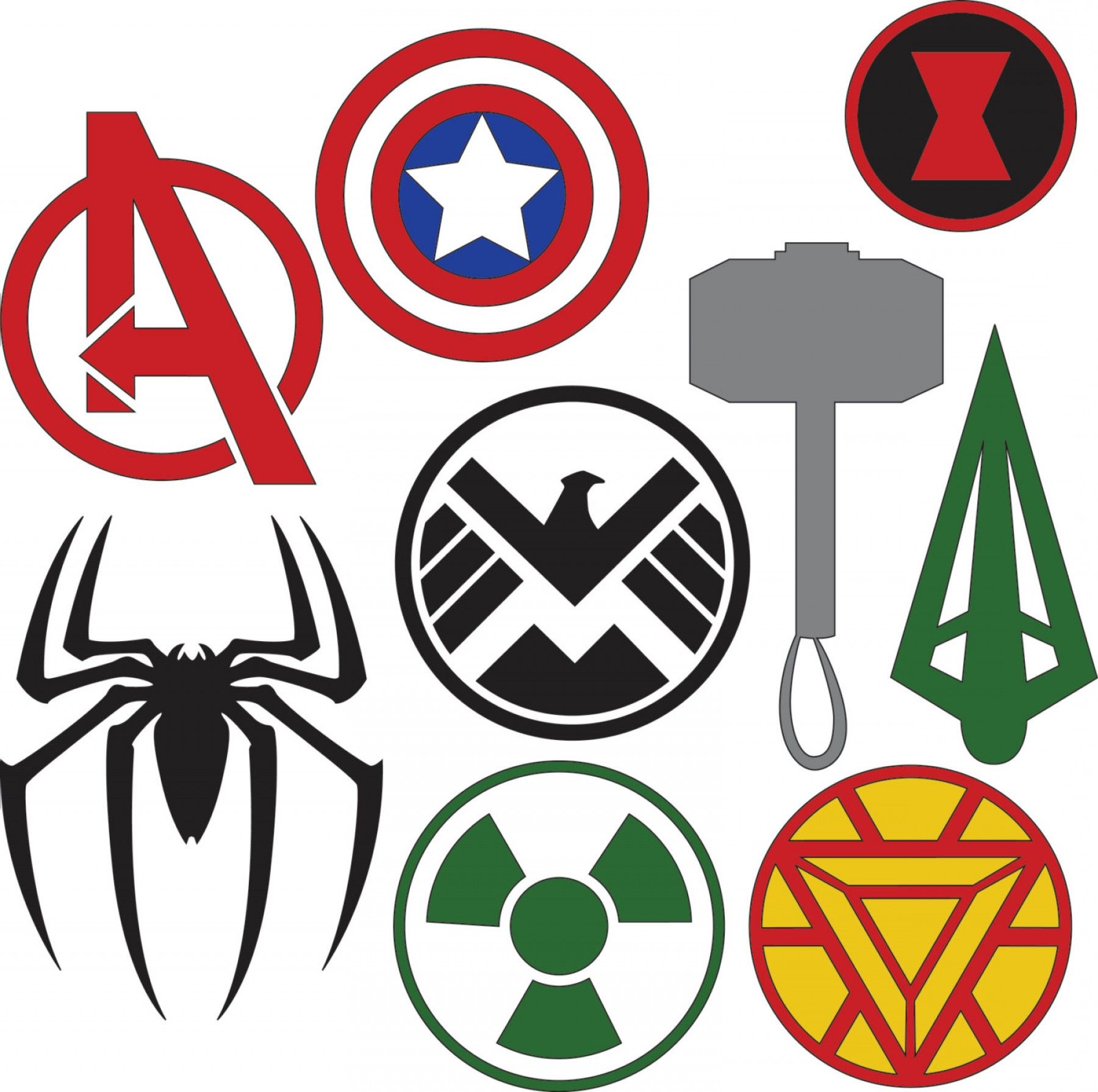 Detail Logo Superhero Marvel Nomer 19