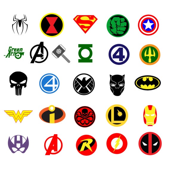 Detail Logo Superhero Marvel Nomer 41