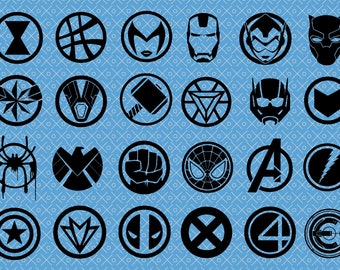 Detail Logo Superhero Marvel Nomer 7