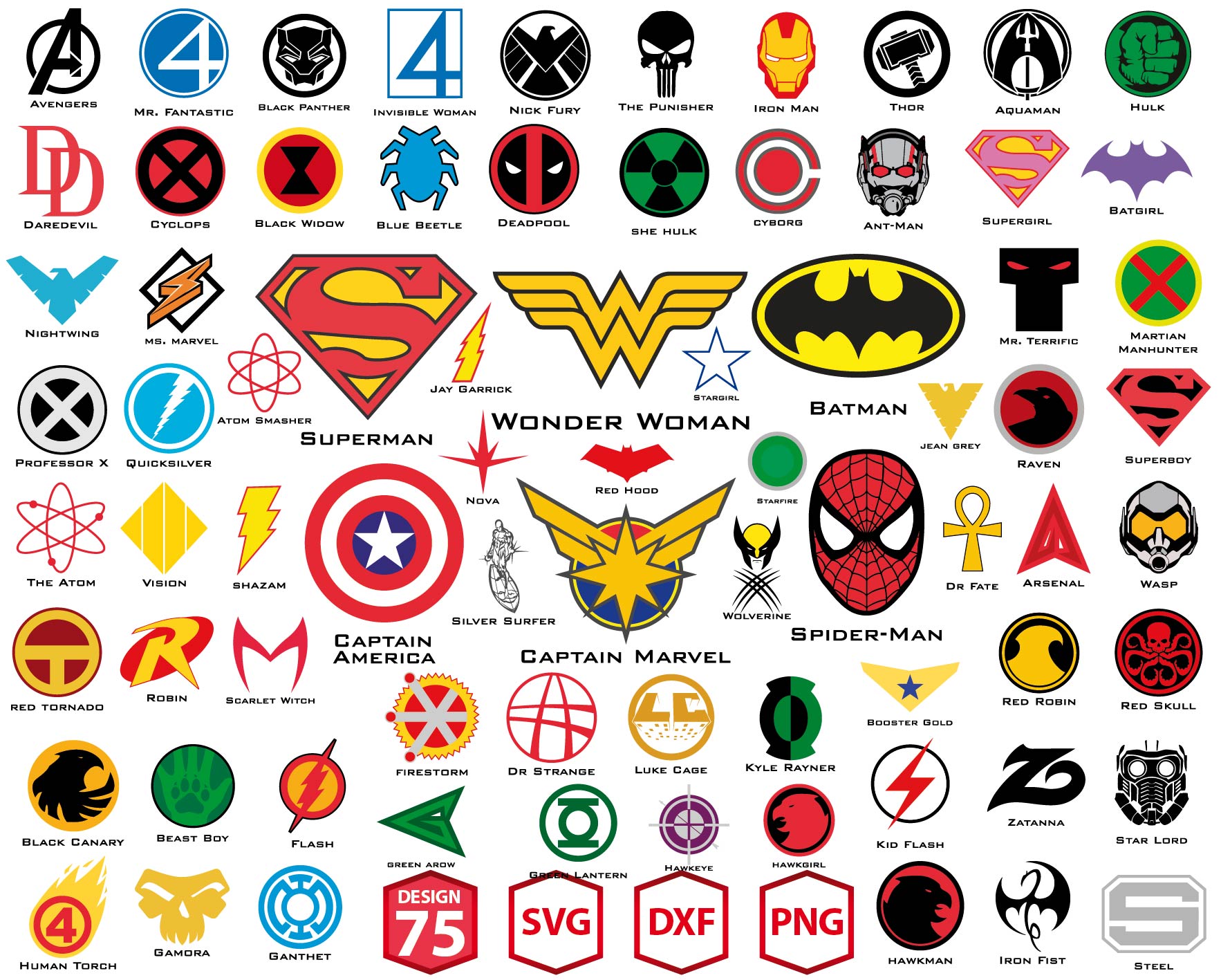 Detail Logo Superhero Marvel Nomer 9