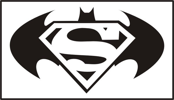 Detail Logo Superman Hitam Putih Nomer 2