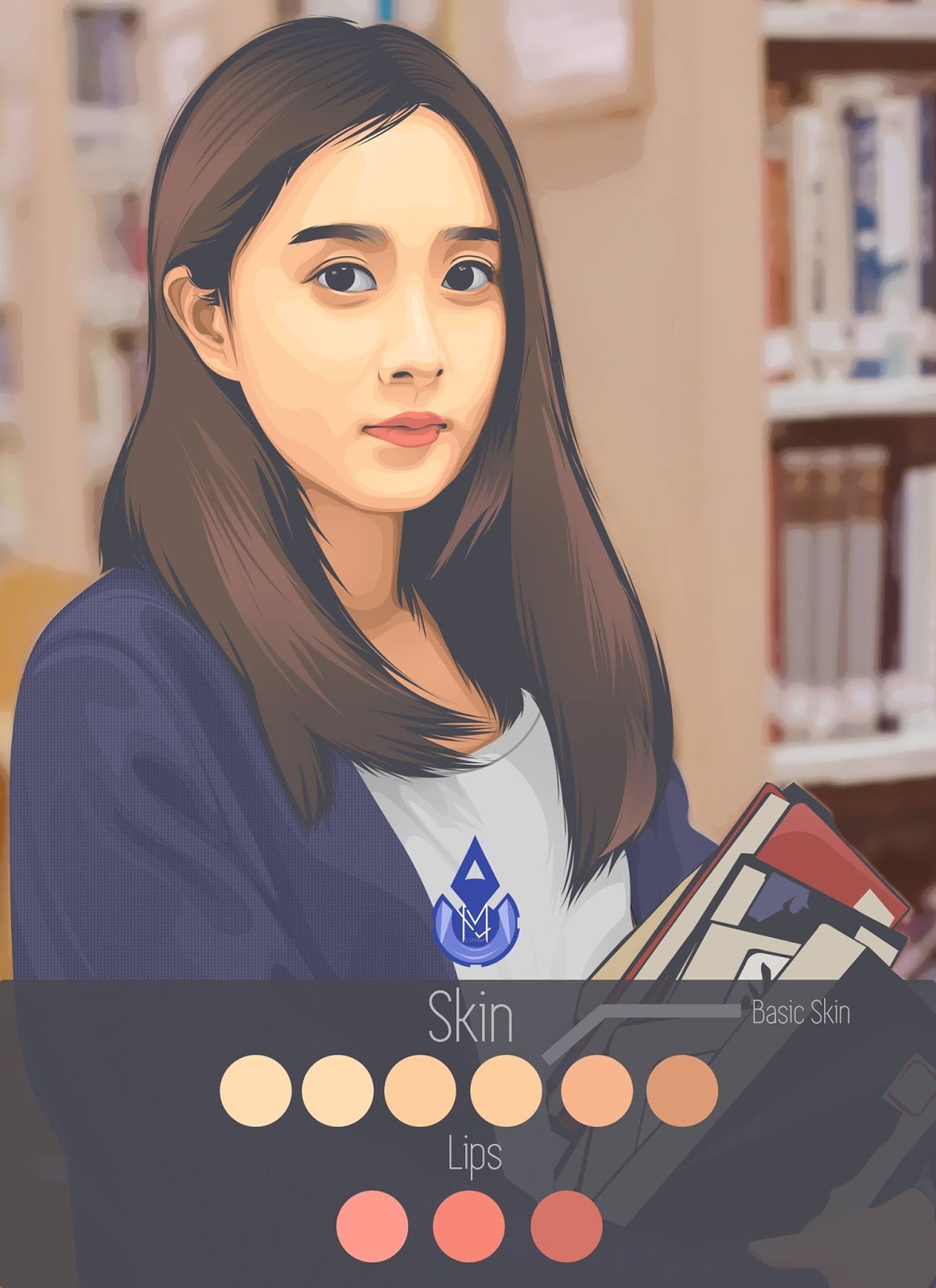 Detail Palet Warna Rambut Vector Nomer 31