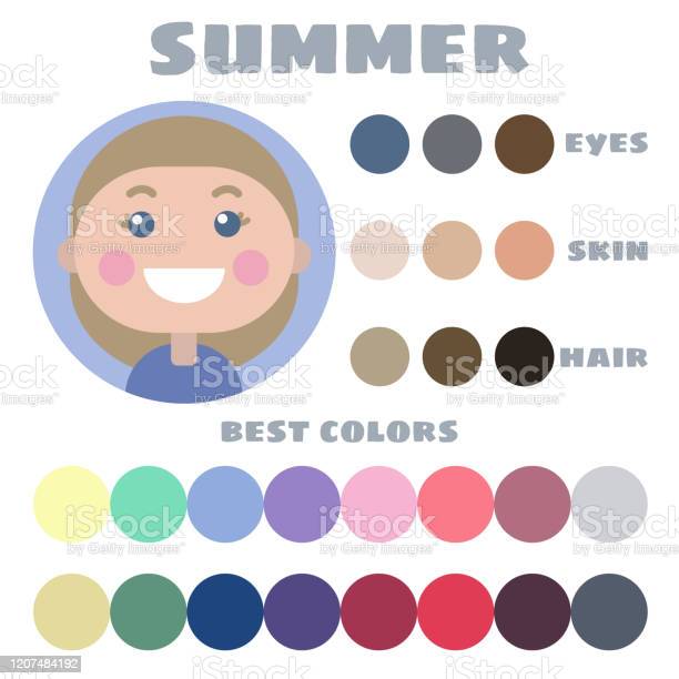 Detail Palet Warna Rambut Vector Nomer 10