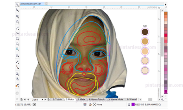 Detail Pallet Wajah Vector Nomer 29
