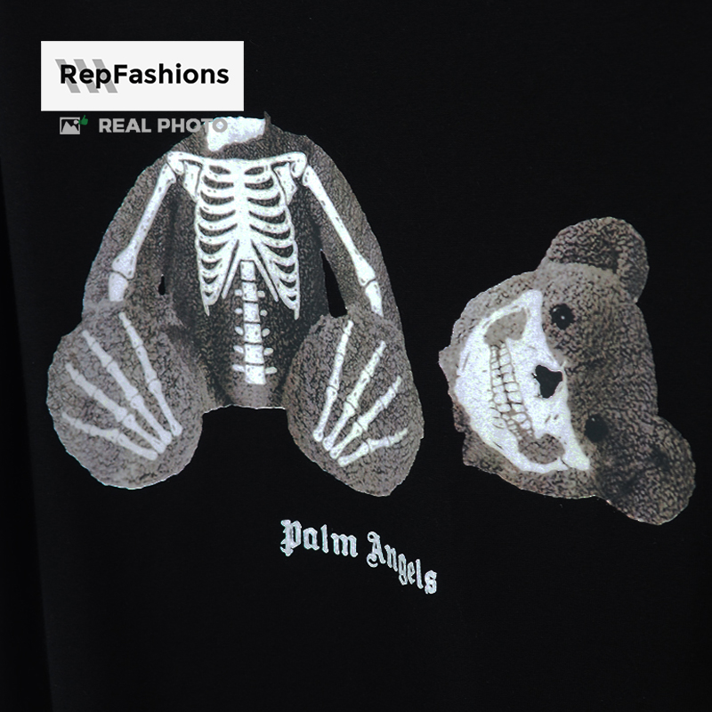 Detail Palm Angels Skeleton Bear T Shirt Nomer 24