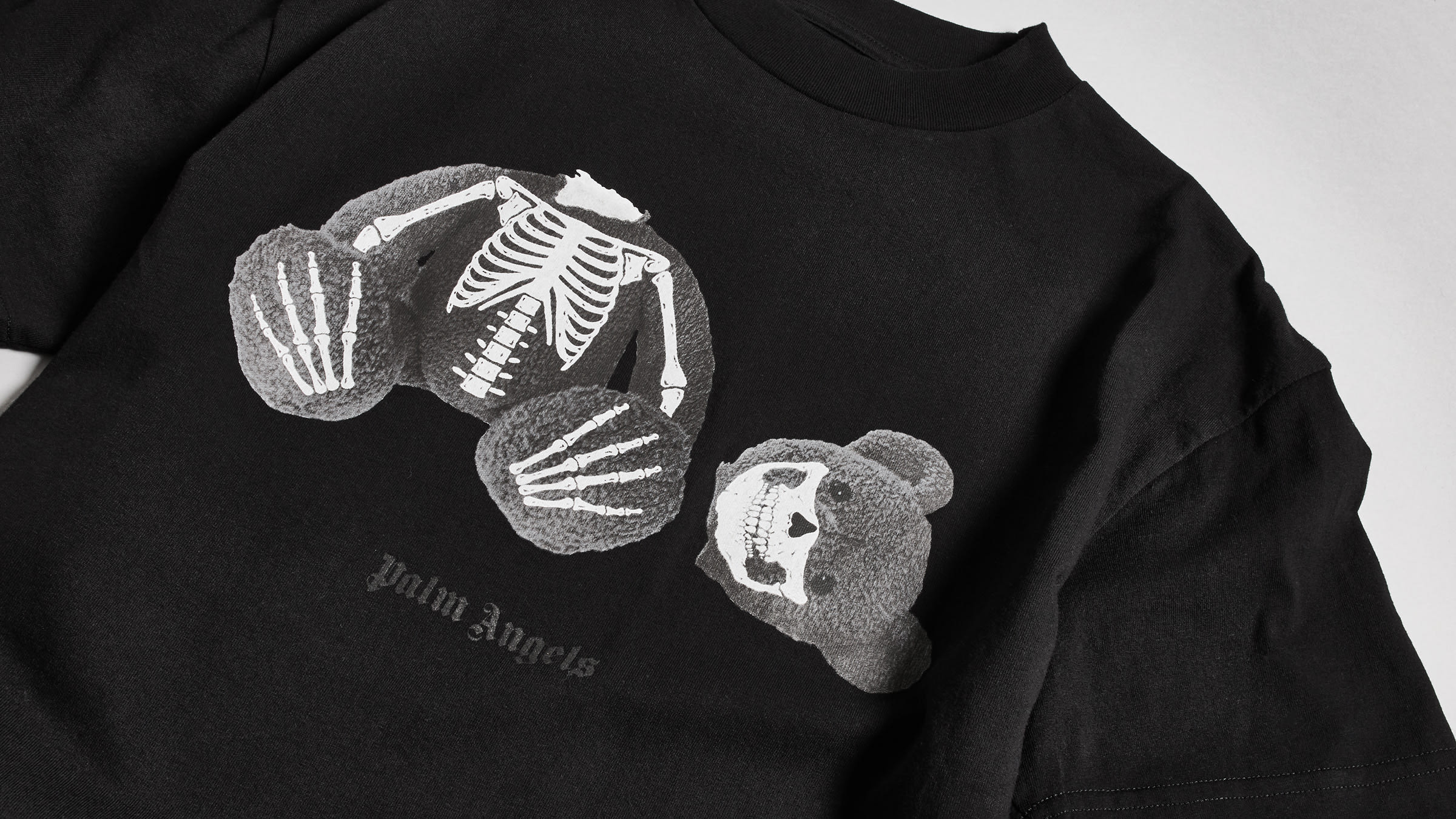 Detail Palm Angels Skeleton Bear T Shirt Nomer 26