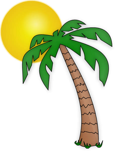 Detail Palm Tree And Sun Clipart Nomer 23