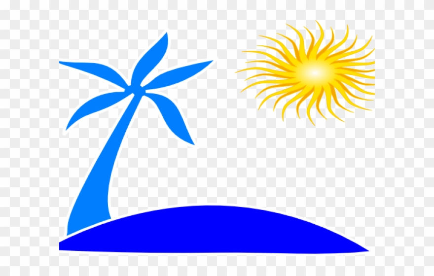 Detail Palm Tree And Sun Clipart Nomer 41