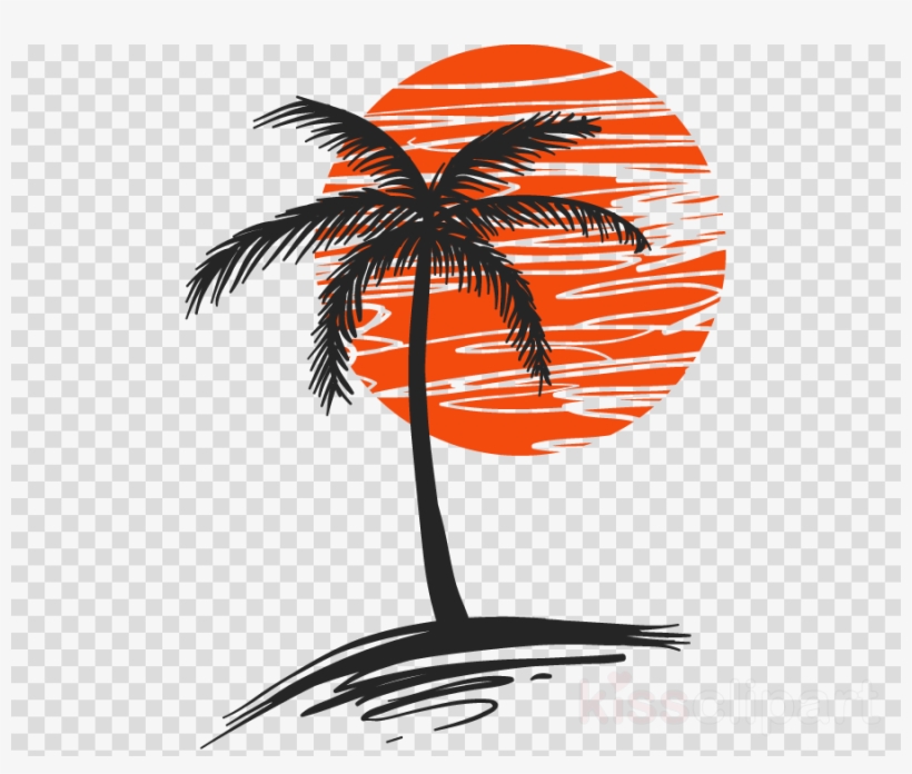 Detail Palm Tree And Sun Clipart Nomer 6