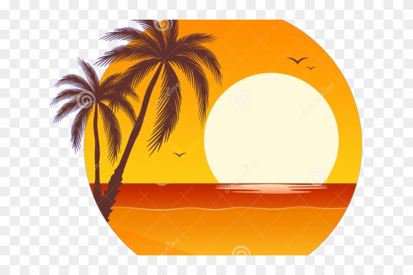 Detail Palm Tree And Sun Clipart Nomer 51