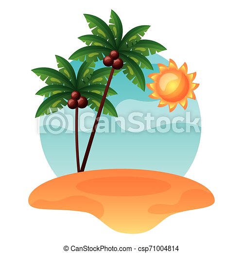 Detail Palm Tree And Sun Clipart Nomer 52