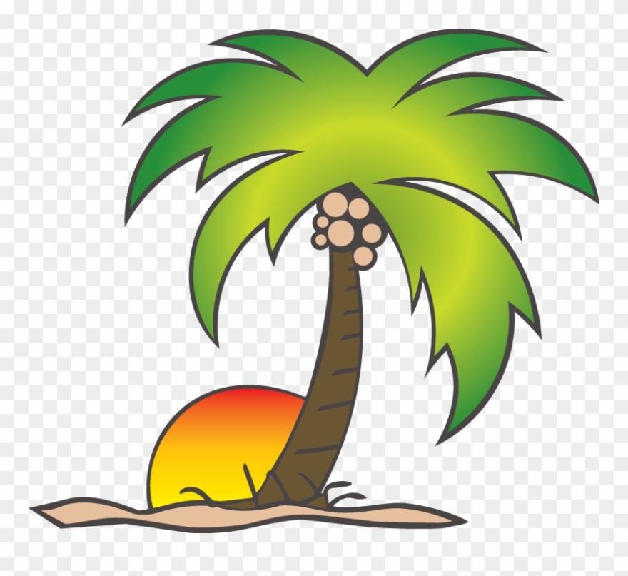 Detail Palm Tree And Sun Clipart Nomer 9