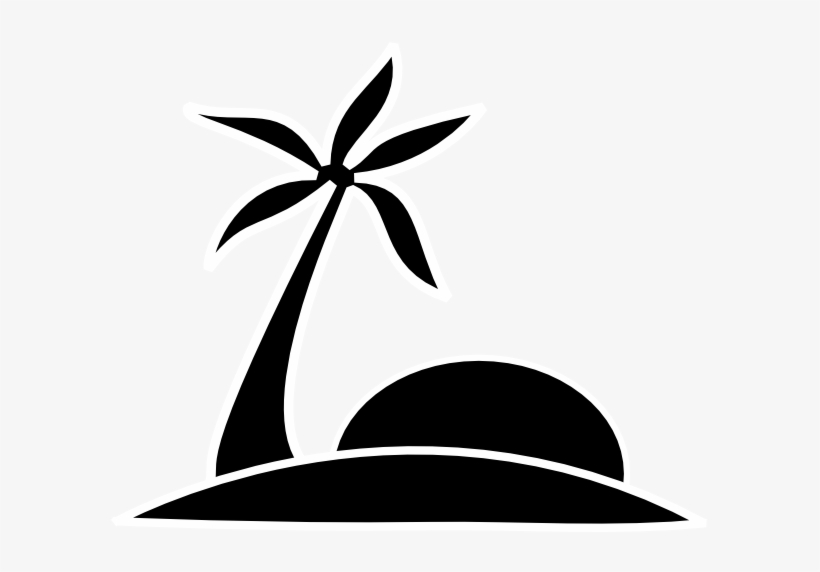 Detail Palm Tree Black And White Clipart Nomer 21