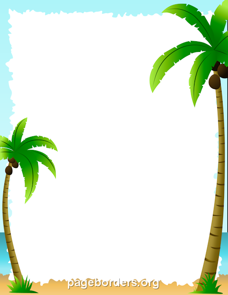 Palm Tree Border Clipart - KibrisPDR