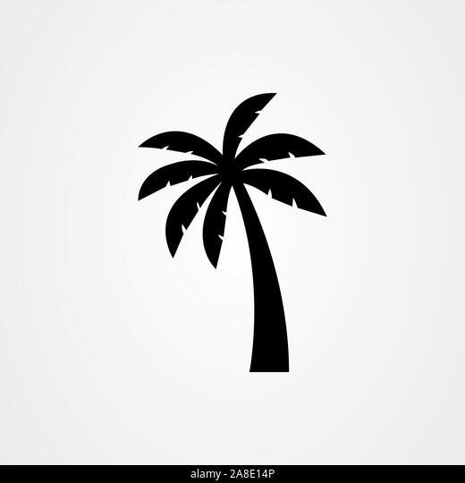 Detail Palm Tree Clip Art Silhouette Nomer 16