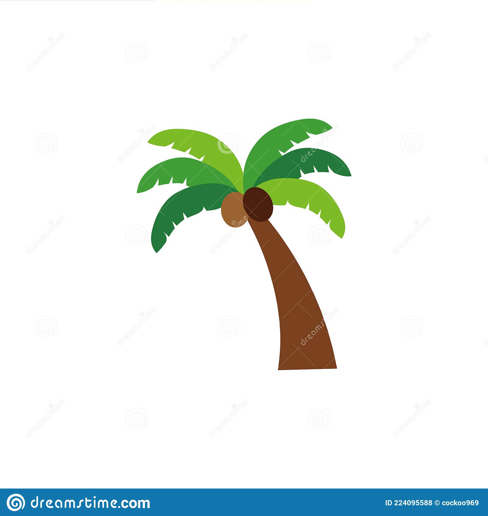 Detail Palm Tree Clip Art Vector Nomer 15