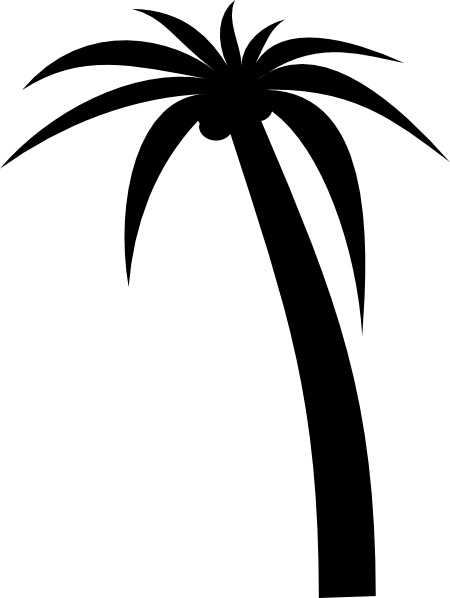 Detail Palm Tree Clip Art Vector Nomer 3
