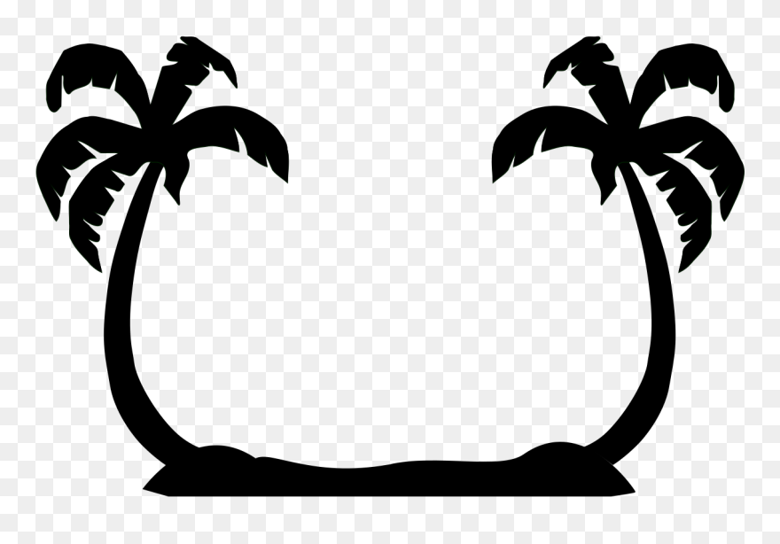 Detail Palm Tree Clip Art Vector Nomer 24