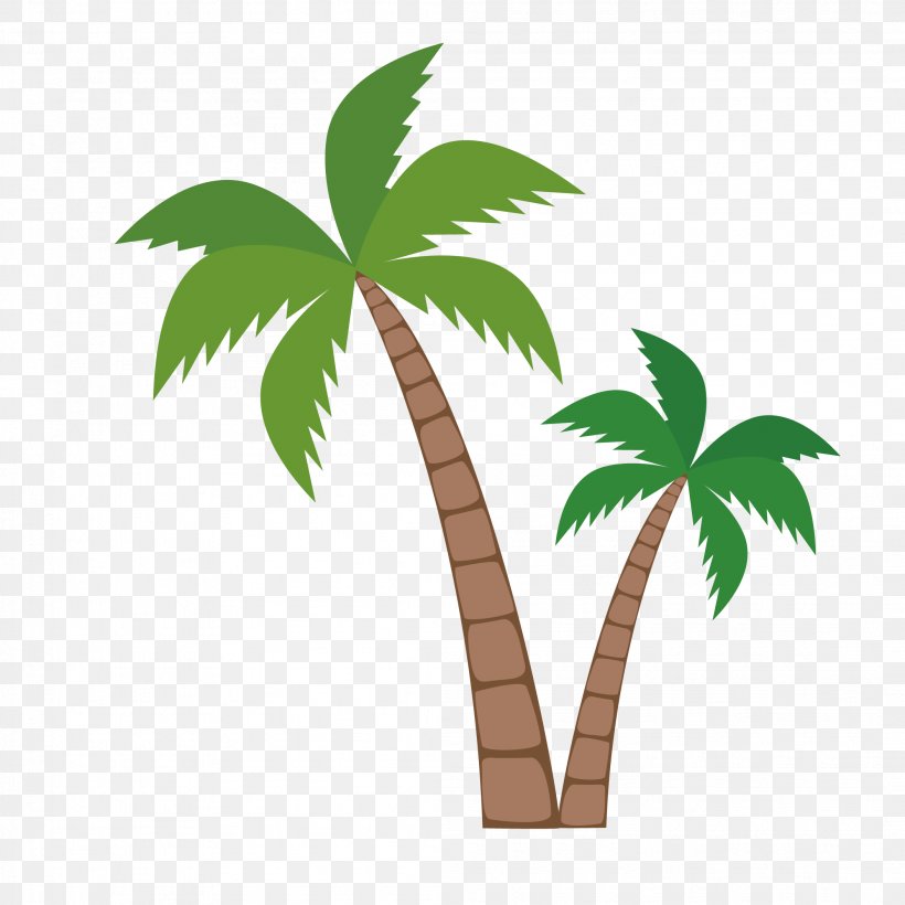 Detail Palm Tree Clip Art Vector Nomer 5