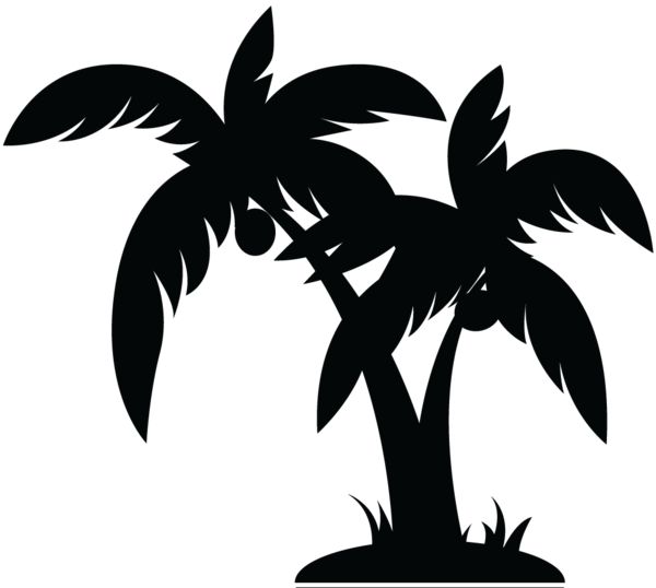 Detail Palm Tree Clip Art Vector Nomer 48