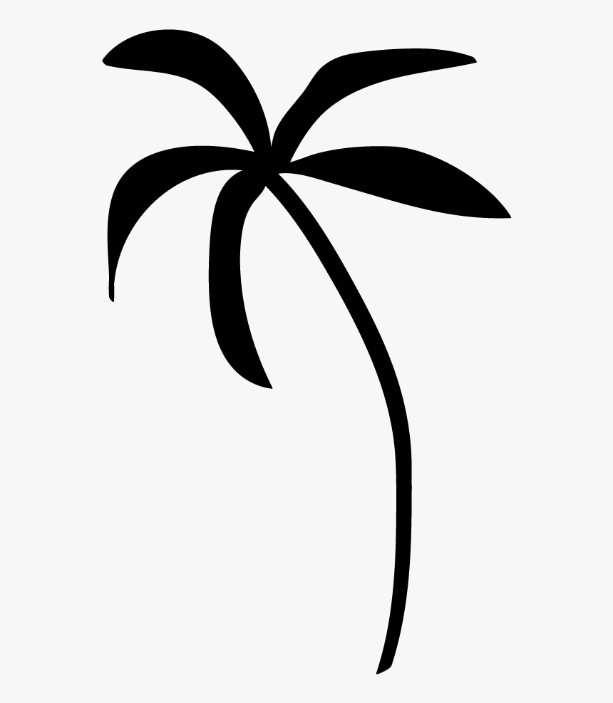 Palm Tree Clipart Black And White No Background - KibrisPDR