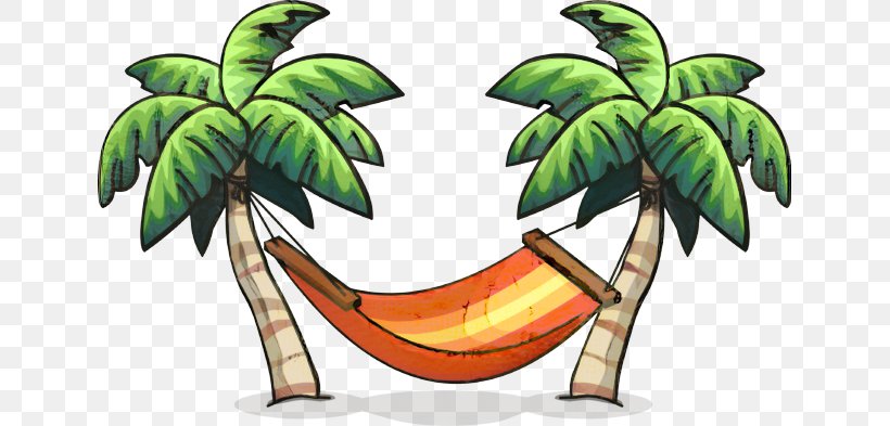 Detail Palm Tree Hammock Clip Art Nomer 12