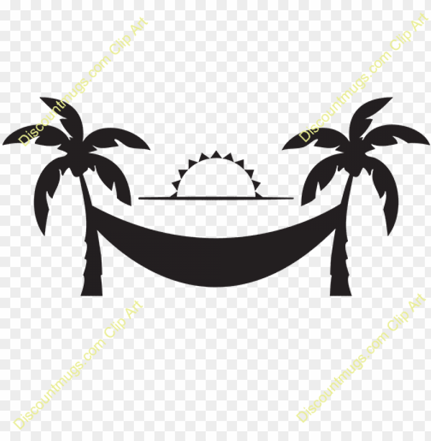 Detail Palm Tree Hammock Clip Art Nomer 5