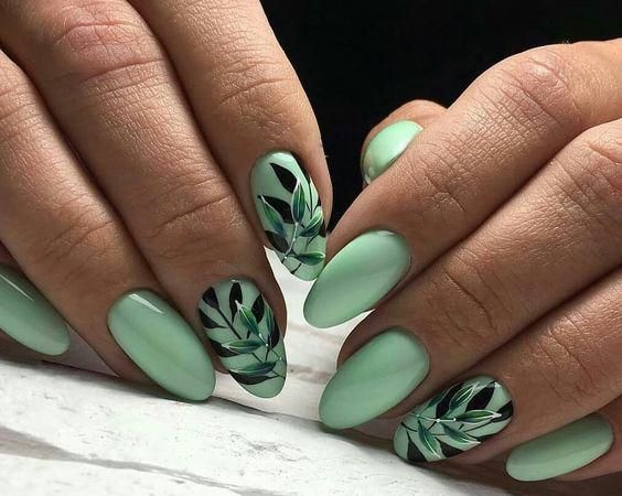Detail Palm Tree Leaf Nails Nomer 15
