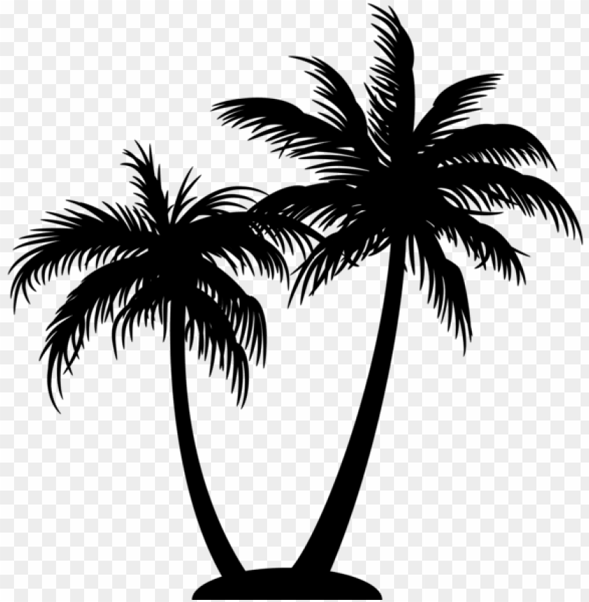 Detail Palm Tree Outline Png Nomer 8