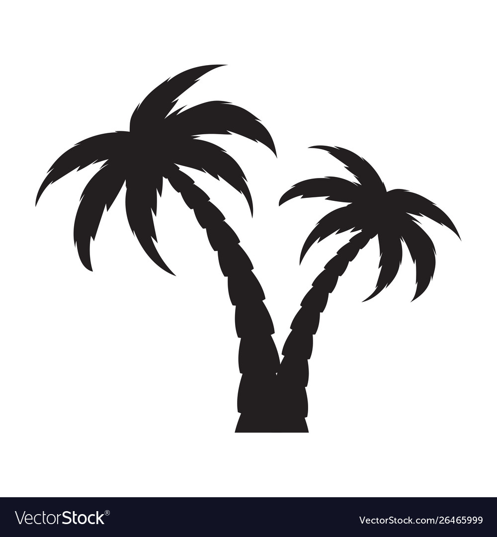 Detail Palm Tree Silhouette Clip Art Nomer 14