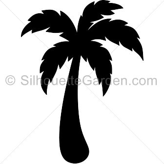 Detail Palm Tree Silhouette Clip Art Nomer 17