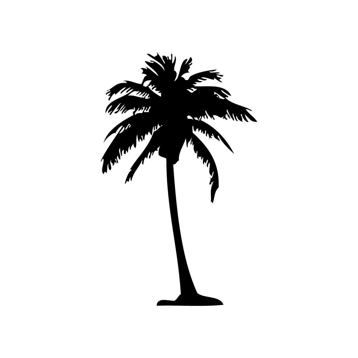Detail Palm Tree Silhouette Clip Art Nomer 19