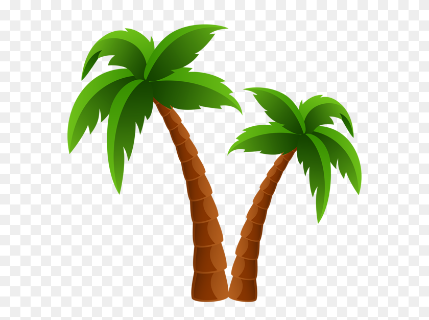 Detail Palm Tree Silhouette Clip Art Nomer 36