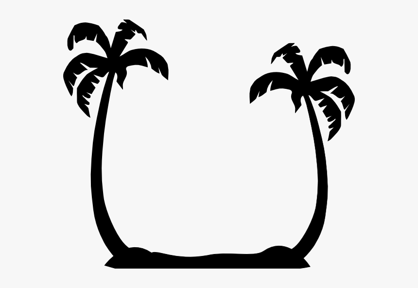 Detail Palm Tree Silhouette Clip Art Nomer 44