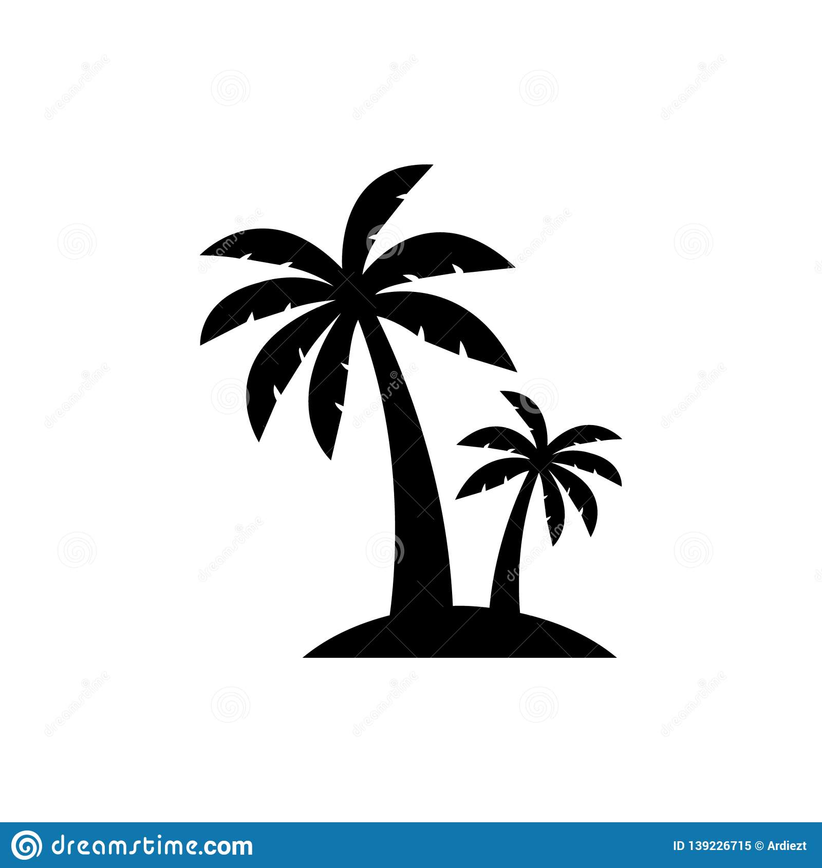 Detail Palm Tree Silhouette Vector Free Nomer 17