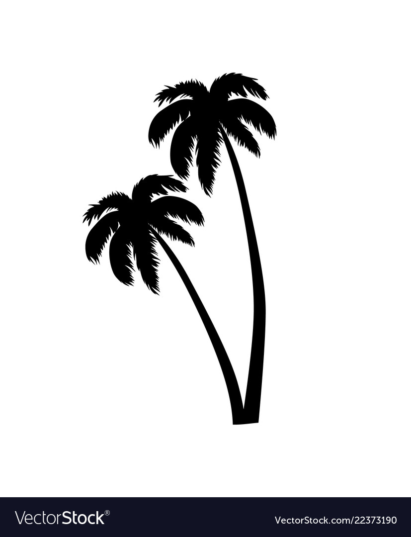 Detail Palm Tree Silhouette Vector Free Nomer 4