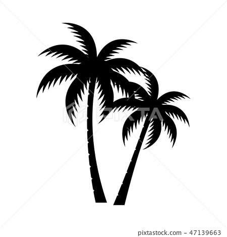 Detail Palm Tree Silhouette Vector Free Nomer 30