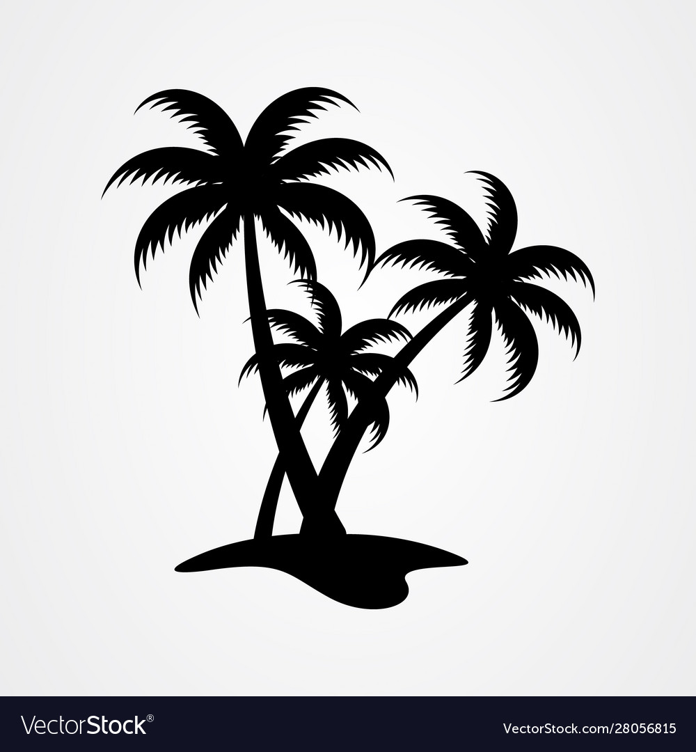 Detail Palm Tree Silhouette Vector Free Nomer 41