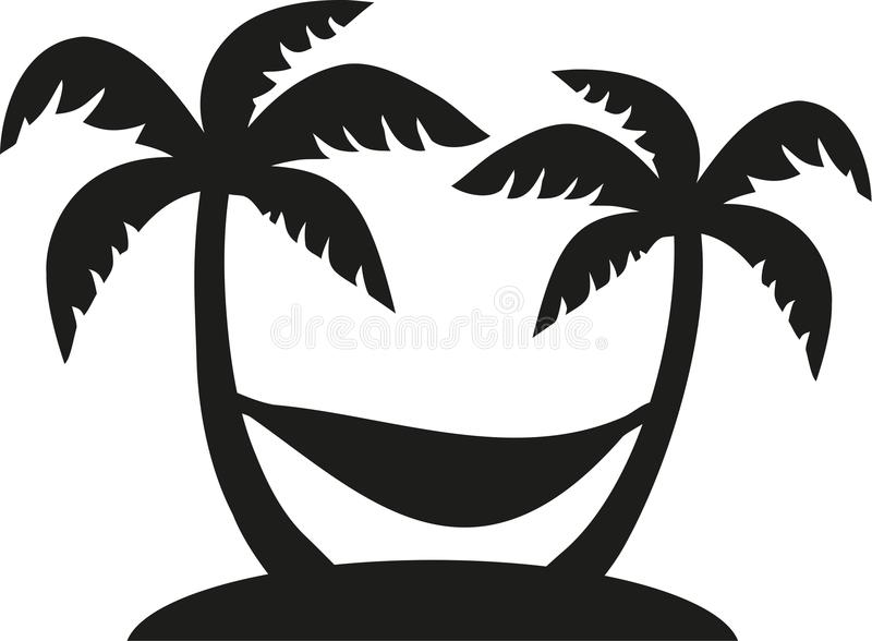 Detail Palm Tree With Hammock Clipart Nomer 10