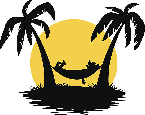 Detail Palm Tree With Hammock Clipart Nomer 5